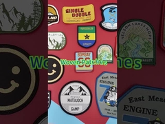 La parte posteriore ricamata su ordinazione rattoppa la protezione adesiva del materiale del tessuto