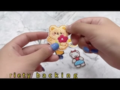 Ferro amichevole di Eco dell'abbigliamento sveglio dei bambini sulle toppe su ordinazione del ricamo delle toppe per le borse