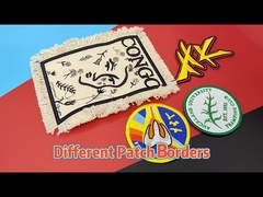 Ferro della saia sul confine ricamato su ordinazione del taglio di calore del confine di Merrow delle toppe