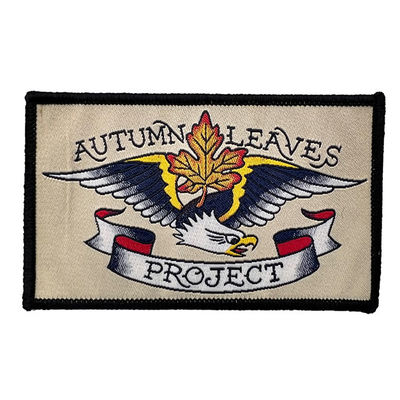 Ferro lavabile sulle toppe Logo Shoulder Woven Patches su ordinazione del ricamo