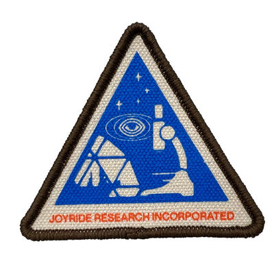 Il ricamo d'avvertimento sperimentale delle toppe del triangolo rattoppa il ferro sul confine di Merrowed