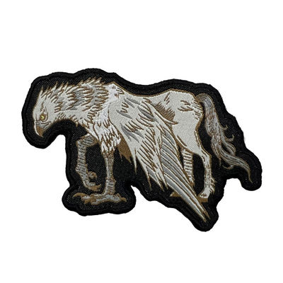 L'animale su ordinazione dettaglia le toppe tessute del ricamo di Logo Patch Self Adhesive Backing