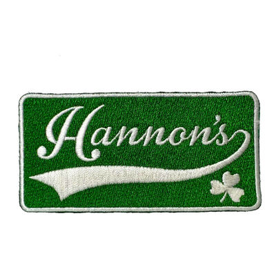 Il poliestere infila le toppe del ricamo di Logo Patches Merrow Border Clothing del ricamo