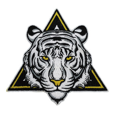 Su ordinazione lavabile ricamato rattoppa Tiger Iron On Patch per abbigliamento