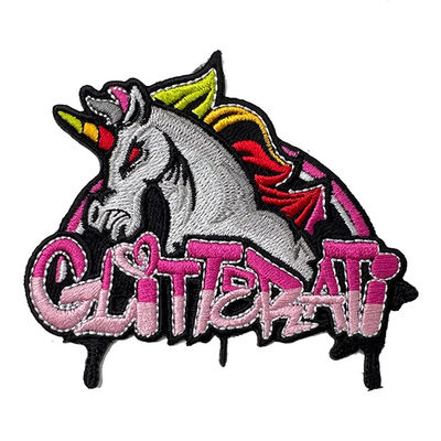 Ferro di Unicorn Logo Custom Embroidered Patches With su protezione per l'abbigliamento