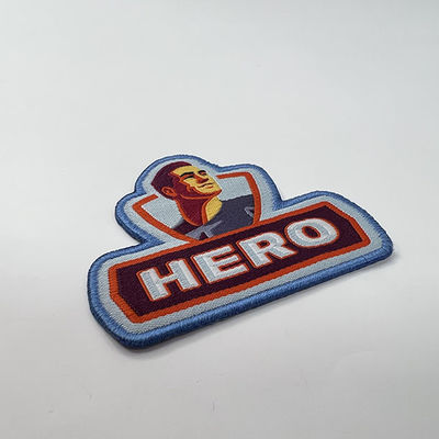 L'eroe libero di forma ha ricamato il ferro durevole delle toppe del Velcro sulle toppe per i cappelli