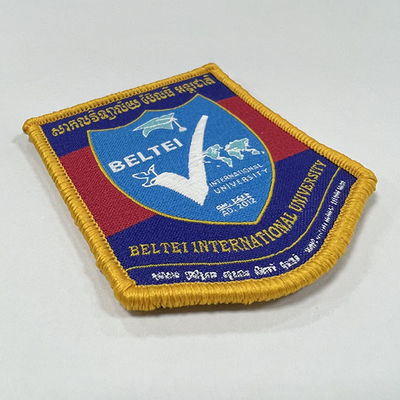 La lettera parziale uniforme del ricamo rattoppa il ferro sulle toppe per il logo della scuola