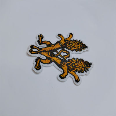 Le toppe animali di Logo Lions Embroidered Iron On impermeabilizzano per le borse dell'abbigliamento
