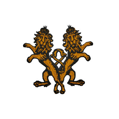 Le toppe animali di Logo Lions Embroidered Iron On impermeabilizzano per le borse dell'abbigliamento