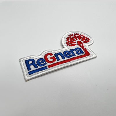 Pandone Logo Patches Twill Felt Fabric ricamato colore mette in mostra la protezione del Velcro della toppa