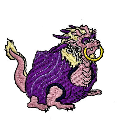 Colore della toppa 4 di Dragon Carton Iron On Embroidery nessun ferro restringente sulla toppa
