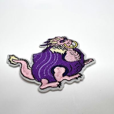 Colore della toppa 4 di Dragon Carton Iron On Embroidery nessun ferro restringente sulla toppa