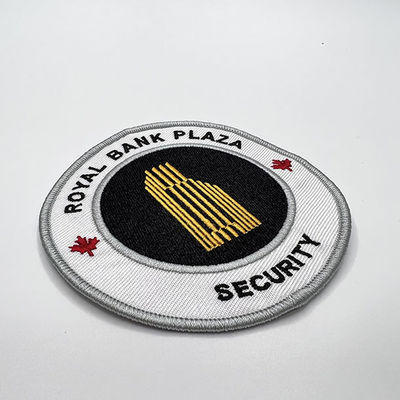 Speciale Logo Custom Embroidery Patch 12 colori intorno al cerchio Eco amichevole