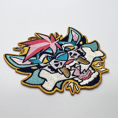 Associazione standard della toppa del ricamo di Manga Dragon OEKO-TEX tessuta per l'abbigliamento di cosplay