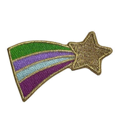 Toppe ricamate personalizzate con stelle colorate lavabili per borsa di stoffa per cappelli