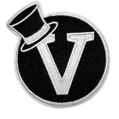 Il cappello ricamato su ordinazione rattoppa il ferro di appoggio di carta sulle toppe del ricamo per i vestiti