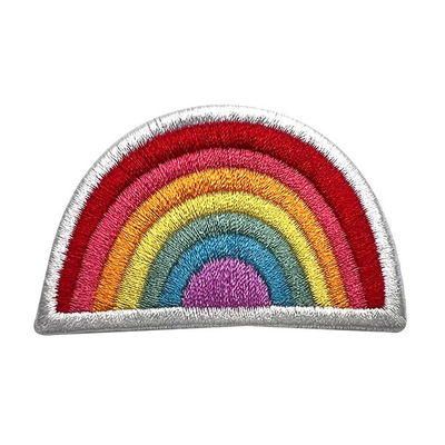 Il progettista Custom DIY dell'arcobaleno ha ricamato il ferro delle toppe sulle toppe per abbigliamento
