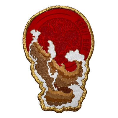 Decorato Natura Personalizzato Ferro Su Tessuto Patch Merrow Bordo Cucire Su Toppe Per Abbigliamento
