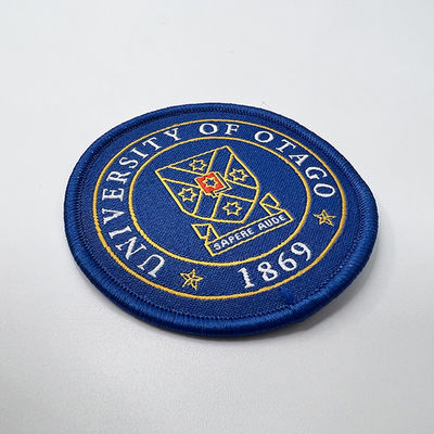 Ferro di tessitura del telaio dell'ago sulle toppe tessute di nome di Logo Patch Custom University Uniform