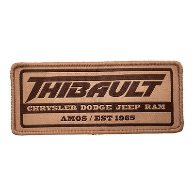 Il ferro sul poliestere tessuto di Logo Patch Vintage Eco Friendly infila le toppe tessute del cappello