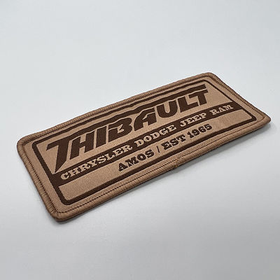 Il ferro sul poliestere tessuto di Logo Patch Vintage Eco Friendly infila le toppe tessute del cappello