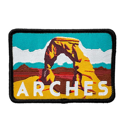 Il nome su ordinazione di Jean Patches Natural Creative Brand di 6 colori cuce sulle toppe tessute