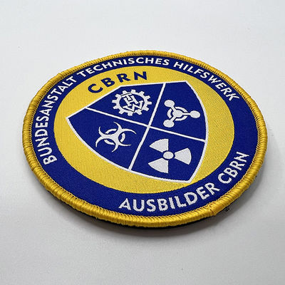 Toppe tessute abbigliamento lavabile su ordinazione della spalla di Team Logo Sew On Embroidered Patches