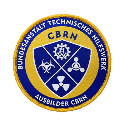 Toppe tessute abbigliamento lavabile su ordinazione della spalla di Team Logo Sew On Embroidered Patches