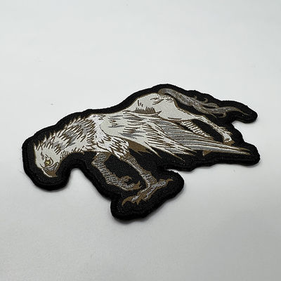 L'animale su ordinazione dettaglia le toppe tessute del ricamo di Logo Patch Self Adhesive Backing