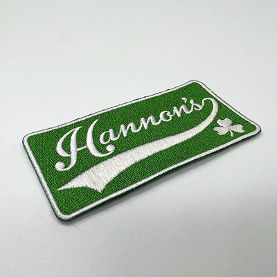 Il poliestere infila le toppe del ricamo di Logo Patches Merrow Border Clothing del ricamo