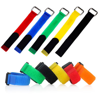 Le fascette ferma-cavo colorate cinghie riutilizzabili del Velcro del ciclo e del gancio provano disponibile