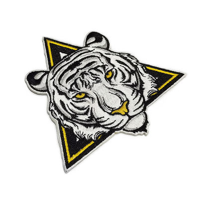 Su ordinazione lavabile ricamato rattoppa Tiger Iron On Patch per abbigliamento