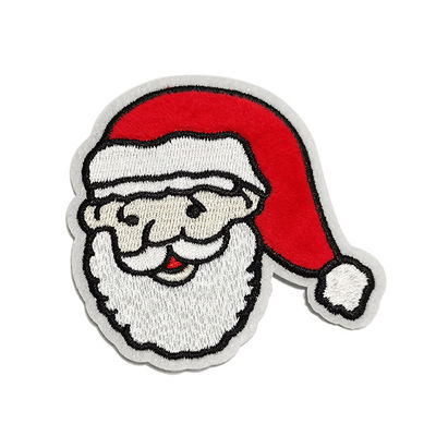 Toppe del ricamo di Natale, toppe su ordinazione del distintivo della decorazione dell'abbigliamento