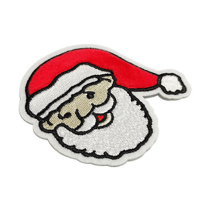 Toppe del ricamo di Natale, toppe su ordinazione del distintivo della decorazione dell'abbigliamento