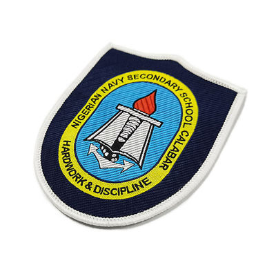 L'uniforme tessuta fine Logo Patches, polizia su ordinazione ha ricamato le toppe