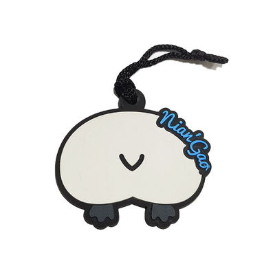 Il PVC di gomma flessibile fresco rattoppa 3D leggero ha alzato Logo Patch di gomma
