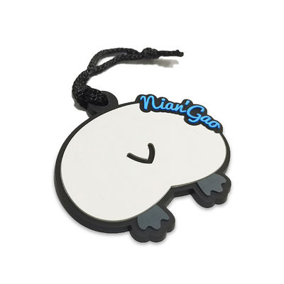 Il PVC di gomma flessibile fresco rattoppa 3D leggero ha alzato Logo Patch di gomma