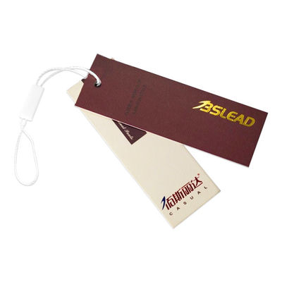 Etichette materiali di carta su ordinazione di Hang Tags And Personalised Swing dell'abbigliamento