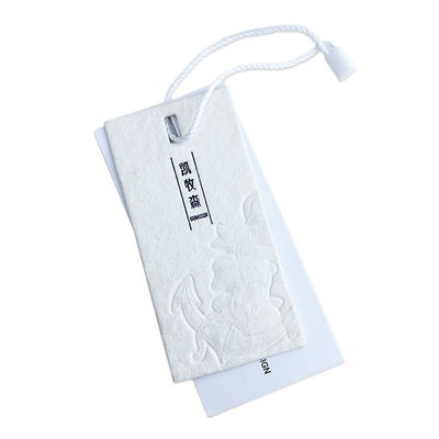 Su ordinazione il proprio abbigliamento di Logo Hang Tag Cardboard Hangtags For di marca