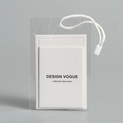 Logo Rectangle Shape Printed Paper su ordinazione etichetta l'indumento su ordinazione Hang Tags