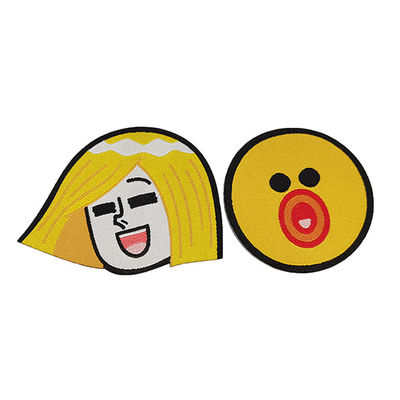 Modelli l'etichetta tessuta su ordinazione rattoppa il tessuto accessibile Logo Stickers