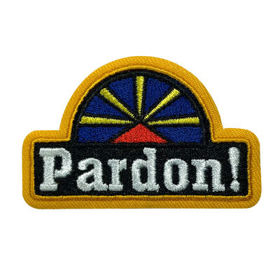 Il ferro sul confine di Merrow ha ricamato il petto Logo Twill Felt dei distintivi della toppa